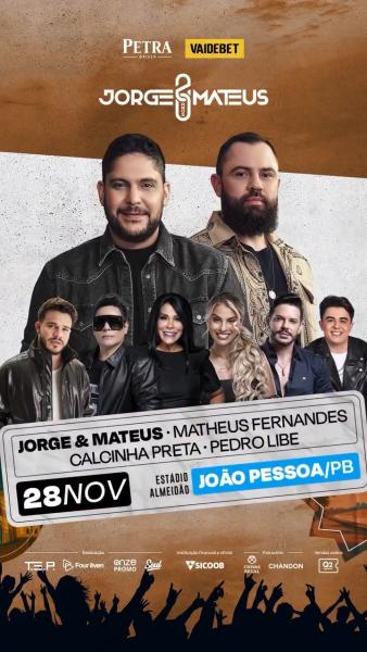 Jorge & Mateus, Matheus Fernandes, Calcinha Preta e Pedro Libe