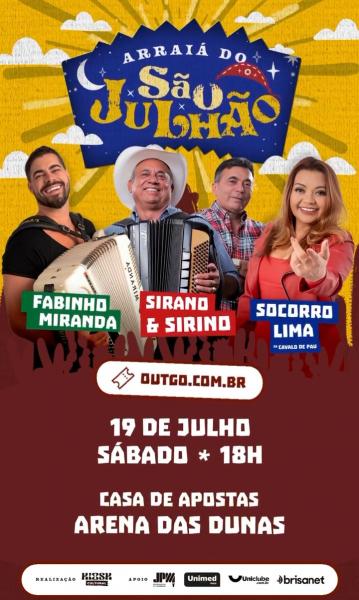 Sirano & Sirino, Fabinho Mirana e Socorro Lima - Arraiá do São Julhão