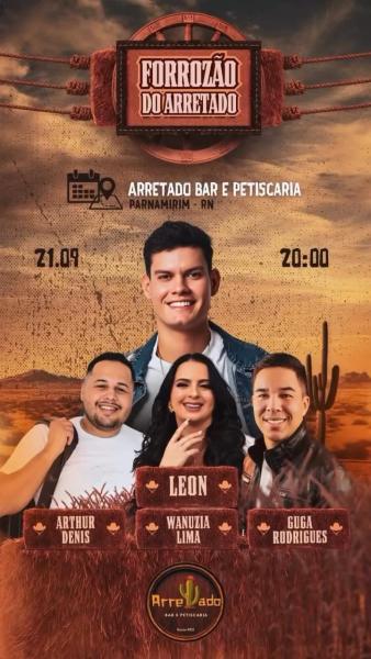 Leon, Arthur Denis, Wanuzia Lima e Guga Rodrigues
