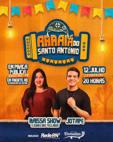 Raissa Show & Eudes dos Teclados e Jotapê - Arraiá do Santo Antônio 2025