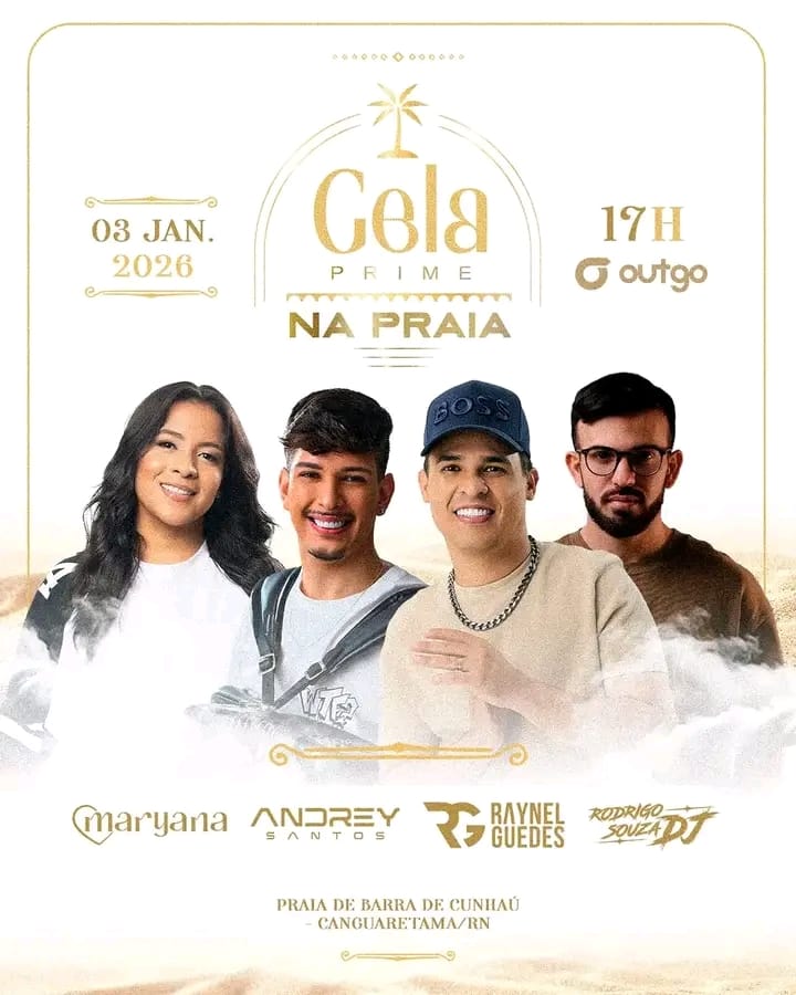 Andrey Santos, Maryana, Raynel Guedes e Rodrigo Souza DJ - Gela Prime na Praia