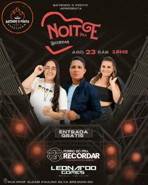 Forró Só Pra Recordar e Leonardo Gomes - Noite pra Recordar