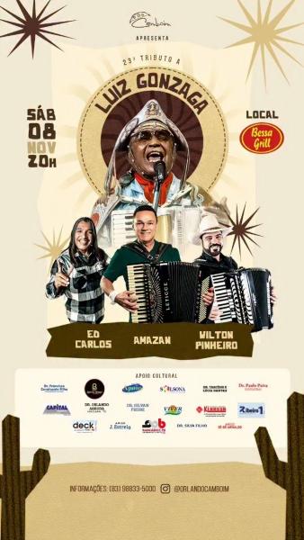 Amazan, Ed Carlos e Wilton Pinheiro - 23º Tributo a Luiz Gonzaga