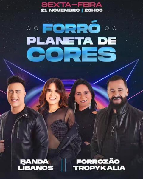 Banda Líbanos e Forrozão Tropykália - Forró Planeta de Cores