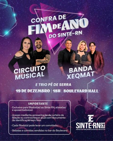 Circuito Musical e Banda Xeqmat - Confra de Fim de Ano do Sinte-RN