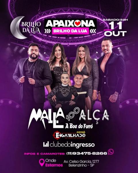 Malla 100 Alça e Forró Engatilhado - Apaixona Brilho da Lua