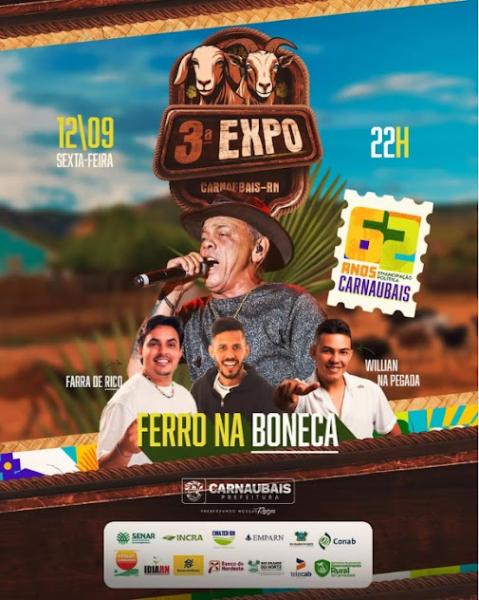 Ferro na Boneca, Farra de Rico e Willian Na Pegada - 3ª Expo Carnaubais 2025