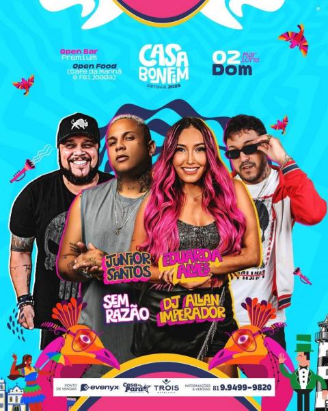 Junior Santos, Eduarda Alves, Sem Razão e Dj Allan Imperador