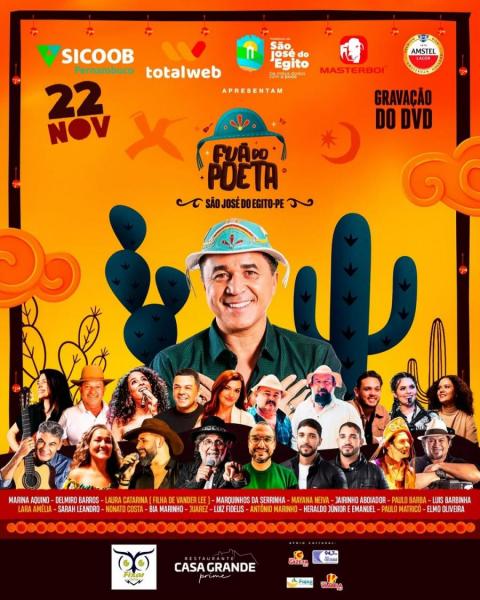 Flávio Leandro, Delmiro Barros, Luiz Fidelis, Juarez e Nonato Costa- Fuá do Poeta