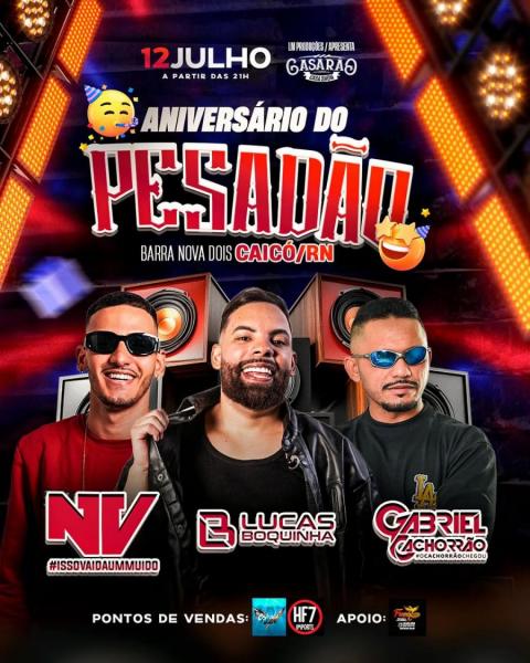 Lucas Boquinha, NV e Gabriel Cachorrão