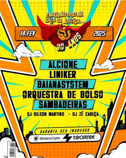 Alcione, Liniker, Baianasystem, Orquestra de Bolso e Sambadeiras - 30 anos de Enquanto Isso na Sala de Justiça