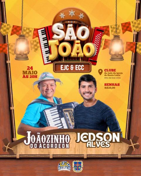 Joãozinho do Acordeon e Jedson Alves - São João EJC & ECC 2025