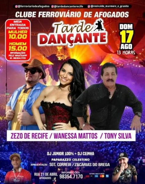 Zezo de Recife, Wanessa Mattos e Tony Silva - Tarde Dançante