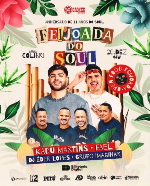 Kadu Martins, Fael, Dj Éder Lopes e Grupo Imaginar - Feijoada do Soul