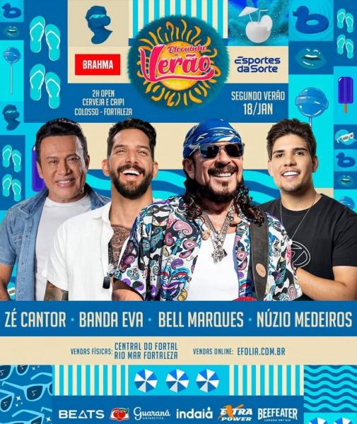 Bell Marques, Banda Eva, Zé Cantor e Núzio MEdeiros - Bloquinho de Verão