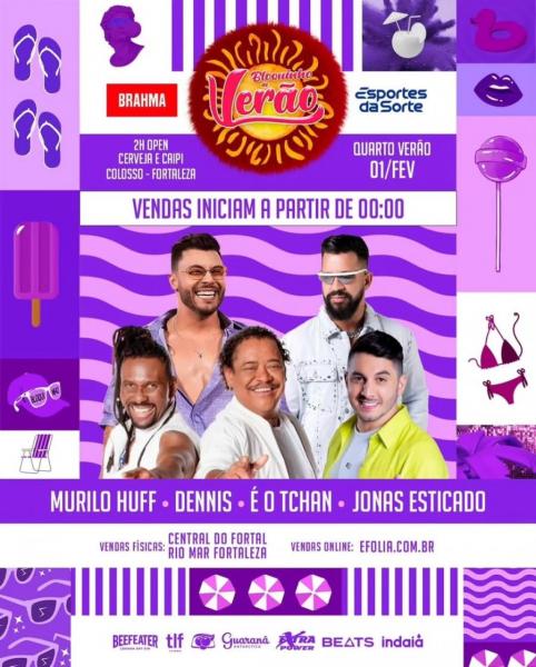 Murilho Huff, Dennis, É o Tchan e Jonas Esticado - Bloquinho de Verão