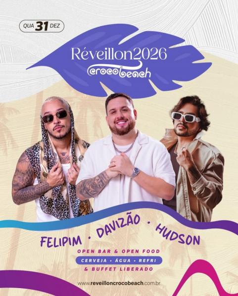 Felipim, Davizão e Hudson - Réveillon 2026