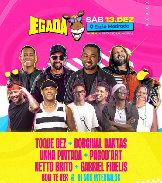 Toque Dez, Dorgival Dantas, Unha Pintada, PagodArt, Netto Brito e Gabriel Fidelis - Jegada 2025