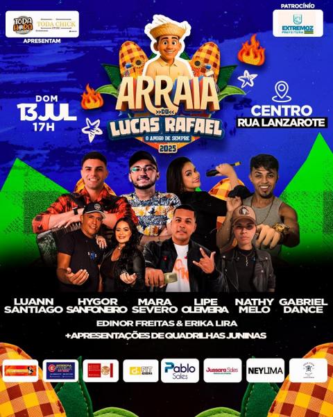 Luann Santiago, Hygor Sanfoneiro, Mara Severo, Lipe Oliveira, Nathy Melo e GAbriel DAnce - Arraiá do Lucas Rafael