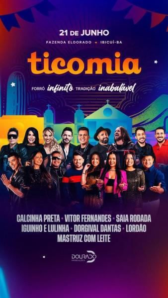 Saia Rodada, Calcinha Preta, Lordão, Iguinho & Lulinha, Dorgival Dantas, Vitor Fernandes e Mastruz com Leite - Ticomia 2025