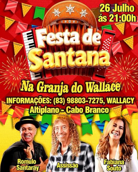 Assissão, Romulo Santaray e Fabiana Souto - Festa de Santana