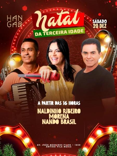 Naldinho Ribeiro, Morena e Nando Brasil - Natal da Terceira Idade