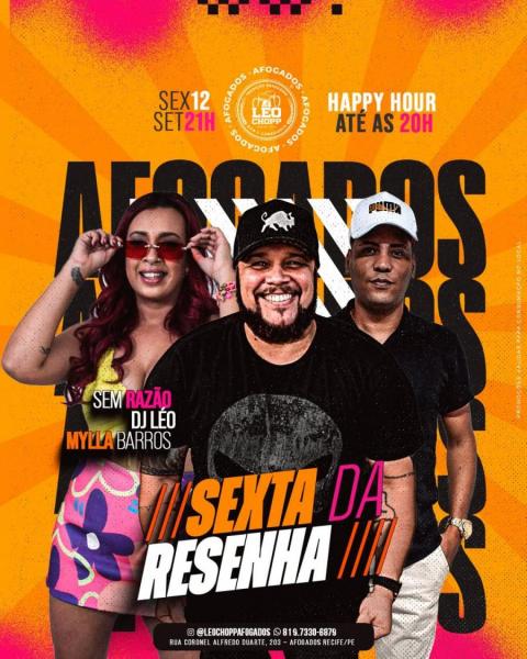Sem Razão, Dj Léo e Mylla Barros - Sexta da Resenha