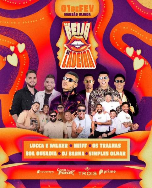 Lucca & Wilker, Neiff, Os Tralhas, Boa Ousadia, Dj Barka e Simples Olhar - Me Beija na Ladeira