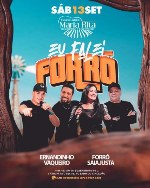 Ernandinho Vaqueiro e Forró Saia Justa - Eu Falei Forró