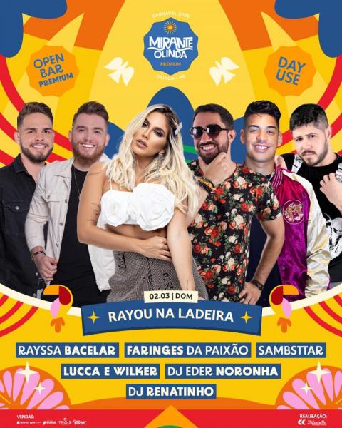 Rayssa Bacelar, Faringes da Paixão, Sambsttar, Lucca & Wilker, Dj Eder Noronha e Dj Renatinho - Rayou na Ladeira