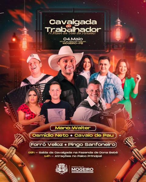 Mano Walter, Cavalo de Pau e Osmídio Neto - Cavalgada do Trabalhador 2025