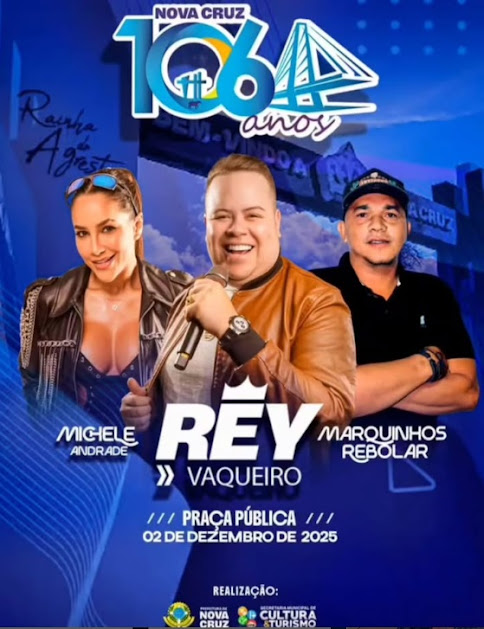 Rey Vaqueiro, Michele Andrade e Marquinhos Rebolar