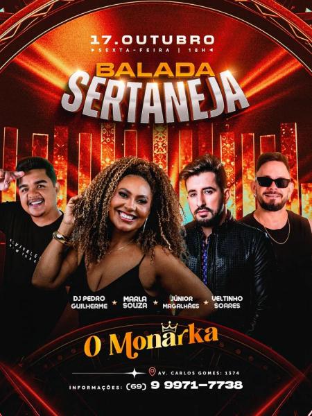 Marla Souza, Júnior Magalhães, Veltinho Soares e Dj Pedro Guilherme - Balada Sertaneja