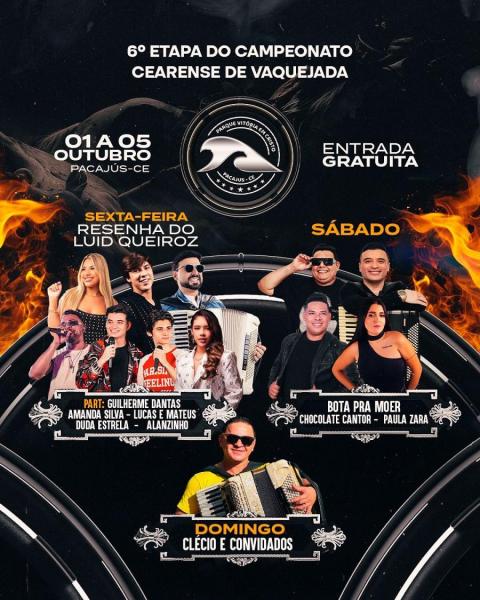 Luid Queiroz, Guilherme Dantas, Amanda Silva, Lucas & MAteus, Duda Estrela e Alanzinho