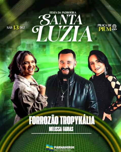 Forrozão Tropykália e Melissa Farias - Festa de Santa Luzia