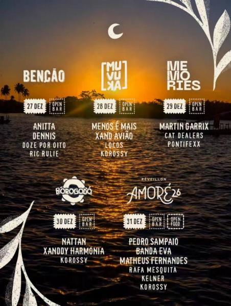 Pedro Sampaio, Banda Eva, Matheus Fernandes, Rafa Mesquista e Korossy - Réveillon Amoré 26