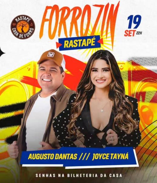 Augusto Dantas e Joyce Tayná - Forrozin Rastapé