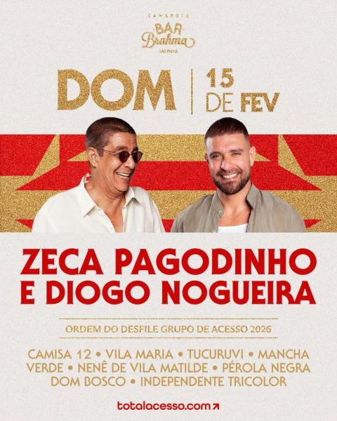 Zeca Pagodinho e Diogo Nogueira - CBB 2026