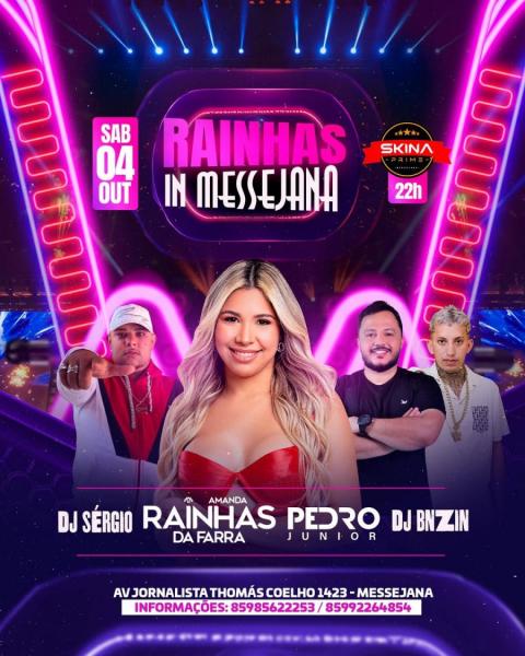 Amanda Rainhas da Farra, Pedro Júnior, Dj Sérgio e Dj Bnzin - Rainhas in Messejana