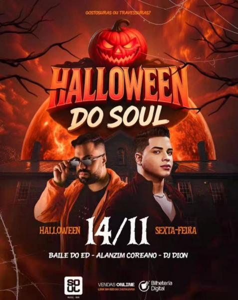 Baile do Ed, Alanzim Coreano e Dj Dion - Halloween do Soul