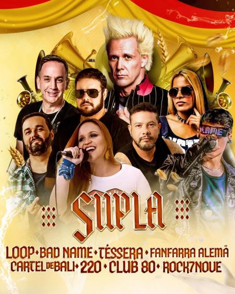 Supla, Loop, Bad Name, Téssera, Fanfarra Alemã, Cartel de Bali, 220, Club 80 e Rock7Nove