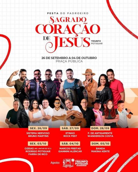 Ozeias, Rodrigo Potiguar e Farra de Rico - Festa do Sagrado Coração de Jesus 2025