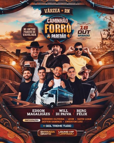 Will Di Paiva, Edson Magalhães e Berf Félix - Caminhão Forró & Paredão