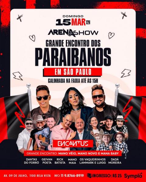 Banda Encantus, Mano Véio,Dantas do Forró Rick Batista e Dadá Moreira