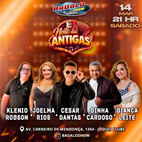 Klenio Robson, Joelma Rios, Cesar Dantas, Binha Cardoso e Bianca Leite - Noite das Antigas