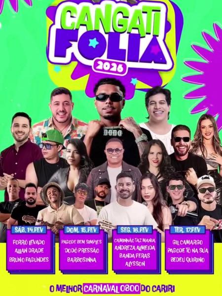 Forró Levado, Allan Drade e Bruno Fagundes - Cangati Folia 2026