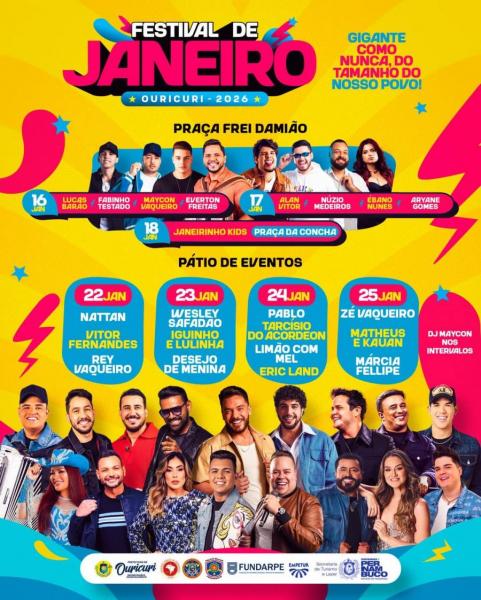 Zé Vaqueiro, Matheus & Kauan e Márica Fellipe - Festival de Janeiro 2026