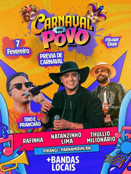 Natanzinho Lima, Thullio Milionário e Rafinha - Pré-Carnaval 2026