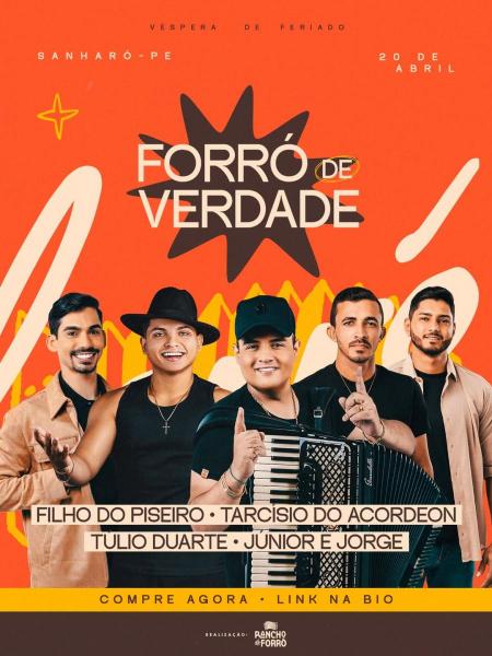 Filho do Piseiro, Tarcísio do Acordeon, Túlio Duarte e Júnior & Jorge - Forró de Verdade