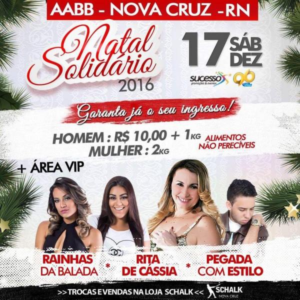 Rainhas da Balada, Rita de Cássia e Pegada com Estilo - Natal Solidário